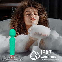 Load image into Gallery viewer, SIKXTOA Mini Vibrator, 8 Speeds 20 Patterns, G Spot Cordless Wand Massager, Clitoral Stimulator, Dildo, Sex Toys, Rechargeable Handheld Powerful Silent Waterproof Female Adult Toys (Wave Green)
