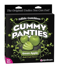 Load image into Gallery viewer, Edible Crotchless Gummy Panties Green Apple
