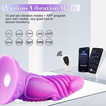 Load image into Gallery viewer, Wildolo APP-Controlled Silicone Dildo, Realistic Premium Vibrator Dildo, Body-Safe Classic Dildo, Adult Sex Toy (L)
