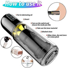 Load image into Gallery viewer, Automatic Male Masturbator, Male Masturbators Cup with 7 Thrusting &amp; Rotating Modes for Penis Stimulation, Electric Pocket Pussy Male Stroker Toy, Adult Male Sex Toys for Men-1
