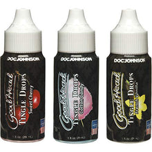 Load image into Gallery viewer, Doc Johnson GoodHead - Tingle Drops - Sweet Cherry, Cotton Candy, French Vanilla - 1 FL Oz (Pack of 3)
