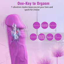 Load image into Gallery viewer, FIDECH 9.05&quot; G Spot Vibrator Purple and 8.7&quot; Thrusting Dildo
