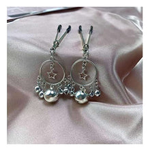 Load image into Gallery viewer, alievoke Nipple Clamps Bells Sexual Pleasure Nipple Clamps for Men Women Nipple Clips Adjustable Non Piercing Nipple Rings (1 pcs)
