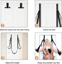 Load image into Gallery viewer, Door Sex Swing - Sexy Slave Bondage Love Slings for Adult Couples with Adjustable Straps, Holds up to 300lbs Door Swing with Seat Position Assist Soft Strap Adult Yoga Sunglasses-DKT2
