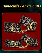 Load image into Gallery viewer, BDSM Sex Bondage Set: Bondage Restraints 6Pcs Sex Toys Set for Sex, Adjustable Handcuffs Ankle Bracelets SM Adult Plush Leather Bondage Set, Beginner Kit for Women Men, Sex Bondage for Couples
