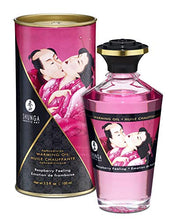 Load image into Gallery viewer, Shunga Warming Massage Oil, Raspberry, 3.5 Fluid Ounce
