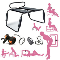 HANGING Multifunction Sex Chair, Weightless Detachable Elastic Stool - Sexual Position Assistance Adjustable Bondage Heavy Duty Bounce Chair Stool, with Armrests, 5 Piece Set