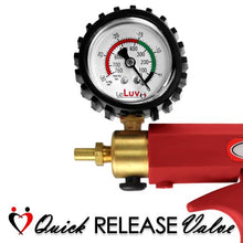 Load image into Gallery viewer, LeLuv Buddy Penis Pump Maxi Red Handle and Rubber Protected Gauge 22 inch x 1.75 inch Double-Ended Cylinder Bundle with 2 TPR Seals
