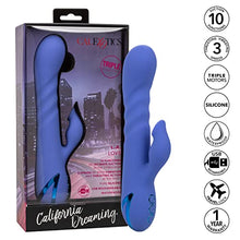 Load image into Gallery viewer, CalExotics California Dreaming L.A. Love Vibrator - SE-4351-12-3 Blue
