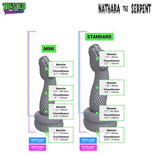 Load image into Gallery viewer, Nathara Snake Suction Cup Fantasy Dildo - Flat Black to Copper - Handmade in The USA - Adult Toys, Sex Toys (Mini)
