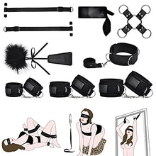 Load image into Gallery viewer, BDSM Kit Restraints 9PCS Sets &amp; Butt Plug with Silicone Anal Bead
