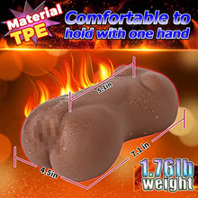 Load image into Gallery viewer, JNX Automatic Male Masturbator,Pocket Pussy 1.9LB Weight Sex Toys for Men with Heating Function with 7 Vibration Modes,Realistic Textured Man Masturbation Adult Sex Toys Games Brown
