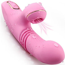 Load image into Gallery viewer, Clit Sucking G Spot Bunny Vibrator - Licking Stimulator Anal Clit Massager with 7 Suction Pulsation Modes 7 Licking Vibration Modes, Silicone Rabbit Dildo
