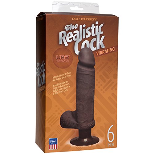 Adult Sex Toys Realistic - UR3 Vibrating 6in Black