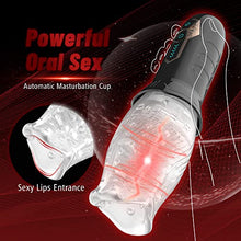 Load image into Gallery viewer, Automatic Male Masturbator Cup with 10 Vibrating &amp; 5 Rotating Modes for Penis Stimulation, Electric Pocket Pussy Vagina Textured Blowjob Male Stroker Toy, Adult Oral Male Sex Toys for Men
