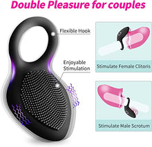 Load image into Gallery viewer, Vibrating Penis Cock Ring for Dick Enhancer &amp; Lasting Sex Toy for Men Couple Soft Silicone
