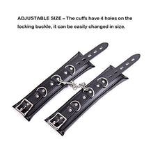 Load image into Gallery viewer, RYOZOCH Adjustable Handcuffs Wrist Ankle Bracelets SM Adult Plush PU Leather Bondage Fetish Handcuffs kit Cuff Restraint Set Sex Toy (Ankle)
