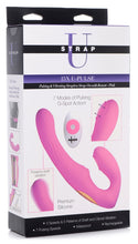 Load image into Gallery viewer, Sam&#39;s Secret Euphoria 15X U-Pulse Silicone Pulsating and Vibrating Strapless Strap-on with Remote - Pink/Masturbator-Sex-Toy
