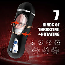 Load image into Gallery viewer, MaleMasturbatorsPocketPussyHandsFree-AutomaticSuckingAdultSexToysforMen,3DRealisticTextured,with3VacuumSuctionStroker&amp;5Vibration 5G0D Black
