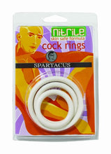 Load image into Gallery viewer, Flexible Nitrile Cock Ring Set 3 Pack Cockring
