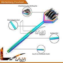 Load image into Gallery viewer, LAJA Imports Wartenberg Wheel - Strong Sensation Pinwheel (4 Head) Rainbow Color
