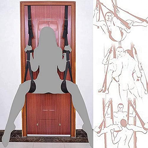 Door Sex Swing Over The Door Swing Adult Swing for Couples Sex Hanging Swing Sling Couple Adults Holds to 300Lbs Sex Furnitures for Adults Sex Swing Couples Sweater Sex Frequent Flyer Door Swing