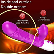 Load image into Gallery viewer, Thrusting Rabbit Vibrator for Women,Heating Function Vibrator Adult Sensory Toys G Spot Sex Toy with 3 Telescopic &amp; 7 Vibration Modes,Adult Sex Toy with Quiet Dual Motors for Solo Sex or Couples
