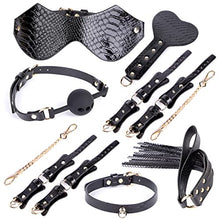 Load image into Gallery viewer, Adult Sex Toys 7Pcs Set with Storage Box For Couples - Crocodile Pattern, Selected Bondage Kit For Sex, Bed Flirting, Conditioning Supplies, Female Slave Bondage, Hand And Foot Cuffs, Collars ( Color
