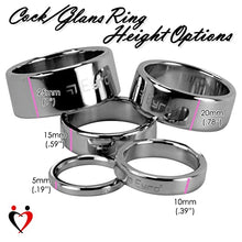 Load image into Gallery viewer, Eyro 5mm Width Stainless Cock Ring with (50mm) 1.97&quot; Inside Diameter by 20mm Height
