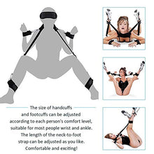 Load image into Gallery viewer, SINJEE Double Couple BDSMS Bed Restraints Kit Wrist Leg Restraint System Hand &amp; Ankle Cuff Bed Restraints Sex Bondage Position Support Sling Sex Play
