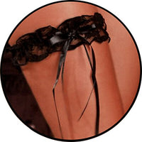 Magic Silk Raven Black Leg Garter