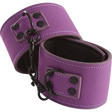 Load image into Gallery viewer, NS Novelties Lust Bondage Ankle Cuffs - Purple
