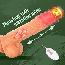 Load image into Gallery viewer, Realistic Dildo Sex Toy, 8.7 Inch Thrusting Dildos Vibrator for Women Pleasure with 8 Vibrating Rotation and Heating, Silicone Suction Didlo Telescopic Penis for G Spot Clitoral Anal Stimulation
