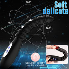 Load image into Gallery viewer, Electric Shock Anal Vibrator Prostate Stimulator 9 Beads Vibrating Anal Plug with 10 Powerful Vibrations 3 Electric Shock Pulse Modes, Anus Massager G-spot Anal Sex Toy for Men, Women
