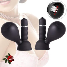 Load image into Gallery viewer, Sex Tongue for Licking and Sucking, Nipple Pleasure Breast Pump Toy for Women Vibrating Nipple Clamps
