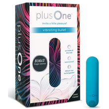 Load image into Gallery viewer, plusOne Bullet Vibrator for Women with Finger Sleeve - Mini Vibrator Made of Body-Safe Silicone, Fully Waterproof, USB Rechargeable - Personal Massager with 10 Vibration Settings Teal
