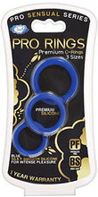 Load image into Gallery viewer, Cloud 9 Pro Sensual Silicone C-Ring 3 Size Pack (Blue)
