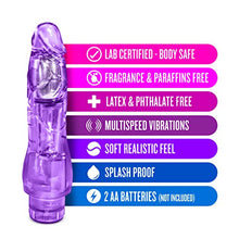 Load image into Gallery viewer, Blush Fantasy Vibe - 8.5 Inch Long Vibrating Dildo - Soft Realistic 2&quot; Wide Flexible Shaft - Body Safe Lifelike Feel Vibrator - IPX7 Waterproof - Sex Toy for Women Men Couples - Clear Purple
