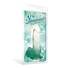 Load image into Gallery viewer, Sexy, Kinky Gift Set Bundle of Shades, Small Jelly TPR, Gradient Dong, Emerald and Icon Brands Crystalline TPR Cock Sleeves, 6 Pack, Clear
