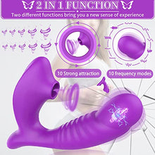 Load image into Gallery viewer, G-spot Dildo Vibrator Clitoris Licking Stimulator - Realistic Vibrating Dildos Clitoral Vaginal Adult Sex Toys with 10 Vibrating &amp; 10 Licking Modes, Rechargeable Clit Massager for Women FF2640
