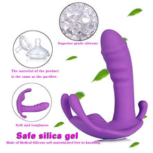 Load image into Gallery viewer, APP Control Panties Vibrator for Women Strapon Invisible Vibrator Wearable Butterfly Vibrator G Spot Clit Stimulator,Purple,app Control with Box
