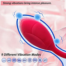 Load image into Gallery viewer, Rose Sex Toy Vibrator for Women, 9 Tongue Licking &amp; 9 Vibrating Egg Modes Sex Stimulator,Exploring The Pleasure of G-Spot, Vagina, Clitoris, Nipples, and Anal Play. Adult Sex Toys &amp; Games for Couples
