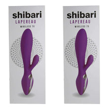 Load image into Gallery viewer, SHIBARI Lapereau Wireless Rabbit Vibrator, 7X, Purple (Pack of 2)
