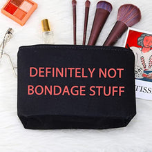 Load image into Gallery viewer, JXGZSO Funny Adult Stash Bag Bondage Stuff Kit Bag BDSM Zipper Makeup Bag or Pouch (BONDAGE STUFF B)
