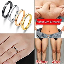 Load image into Gallery viewer, ANTWAX 2023 New Polished Cubic Zirconia Stone Lose Weight Rings Woman Stone Rings Women Girls Lose Weight Finger Rings
