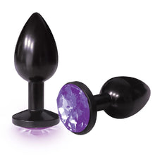 Load image into Gallery viewer, Sexy, Kinky Gift Set Bundle of Wild Rose and Bullet and Icon Brands The Silver Starter, Bejeweled Annodized Stainless Steel Plug, Violet
