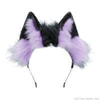 Lolita Animal Cat Ears Headband Hair Plush Ornaments Faux Fox Headwear Halloween Party Hair Hoops Anime Cosplay Fancy Props (6)