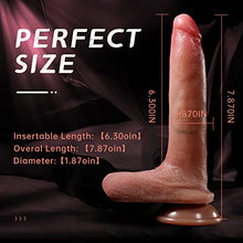 Load image into Gallery viewer, Realistic Dildo Adult Sex Toys - 7.87&#39;&#39; Lifelike Dildos for Women Clitoris G Spot Anal Stimulation with Suction Cup for Hands-Free Play,Silicone Penis Adult Toy for Women Men Couples Pleasure
