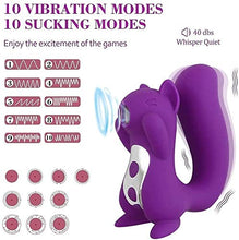 Load image into Gallery viewer, Women&#39;s Underwear Sucking Squirrel Toy Female Licking Rechargeable Adult Female Couple Toy Nipple Sucker G Sucking Toy Female Couple Sucking Squirrel
