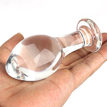 Load image into Gallery viewer, Aptitan Clear Mushroom Shaped Glass Anal Plug Crystal Butt Plug Anal Stimulate Anal Sex Toy
